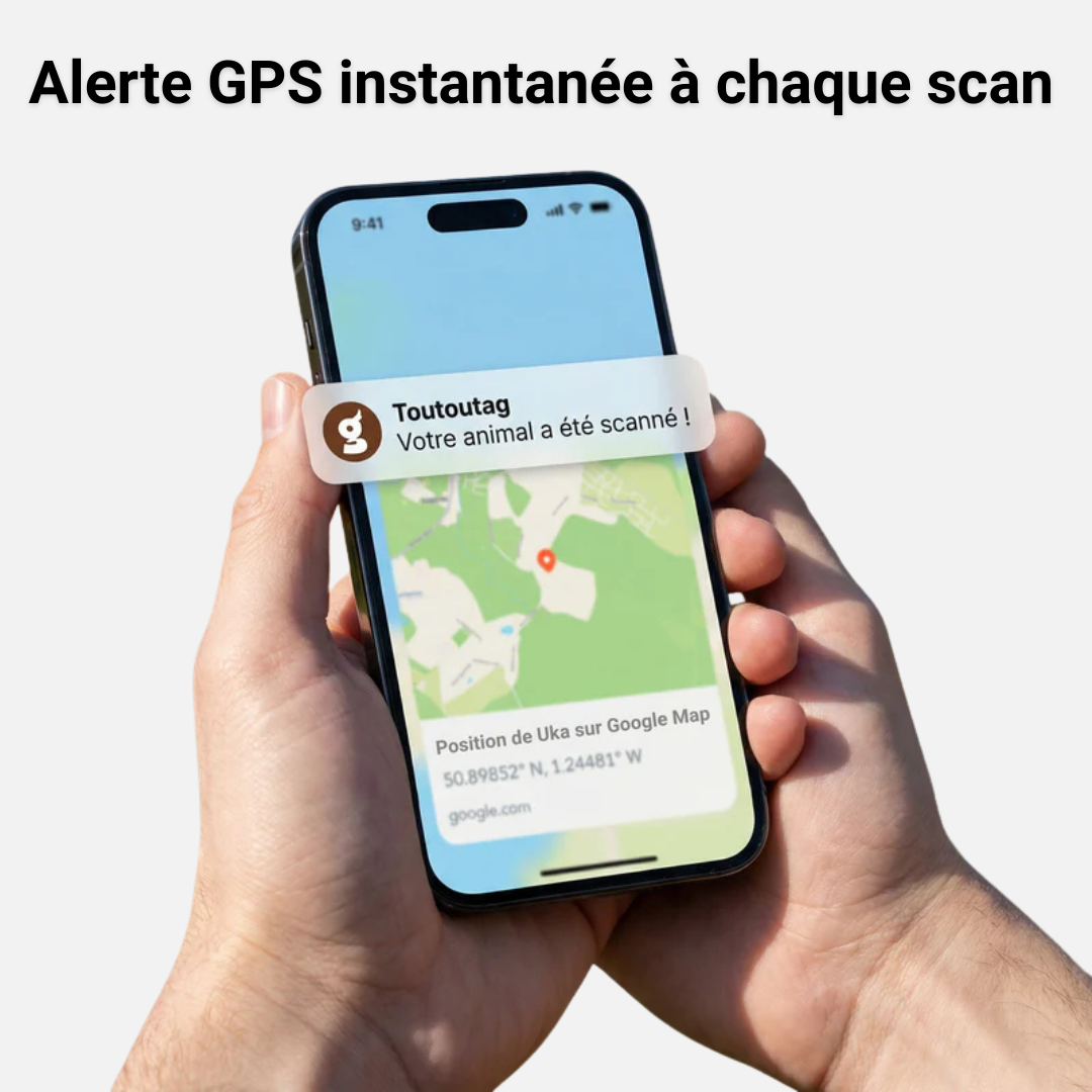 Médaille connectée Toutoutag