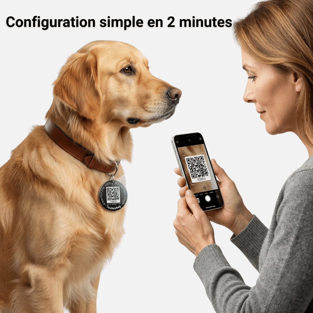 Médaille connectée Toutoutag