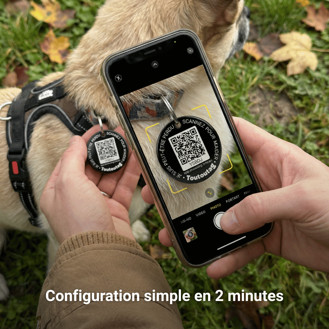 Médaille connectée Toutoutag