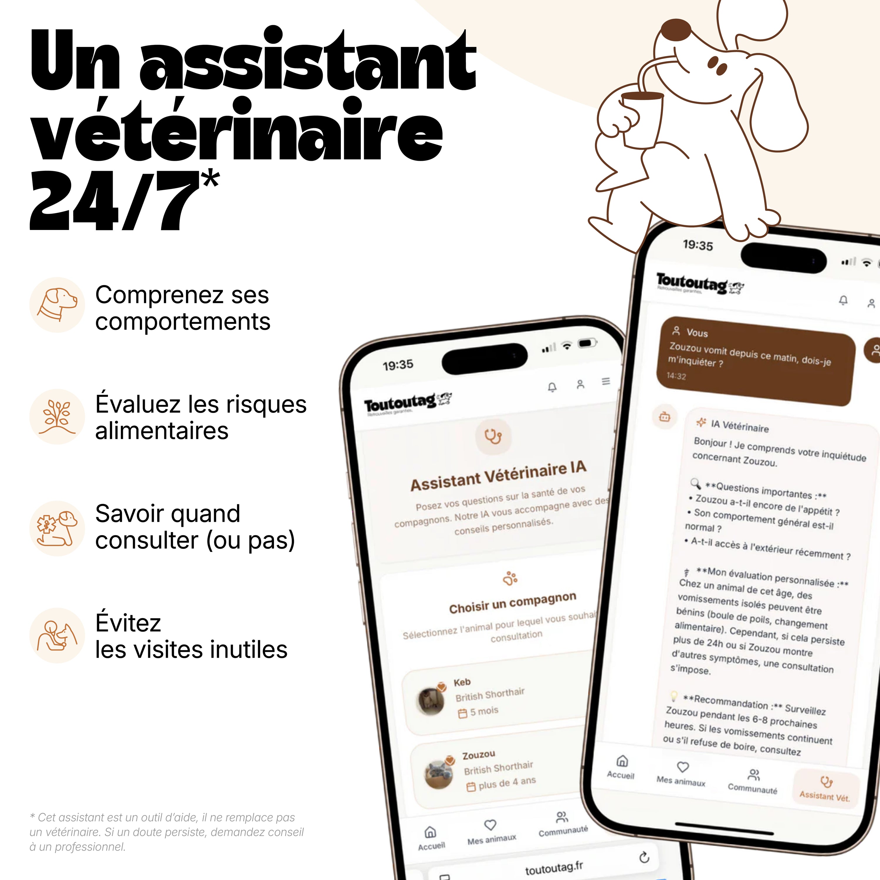 Médaille intelligente Toutoutag