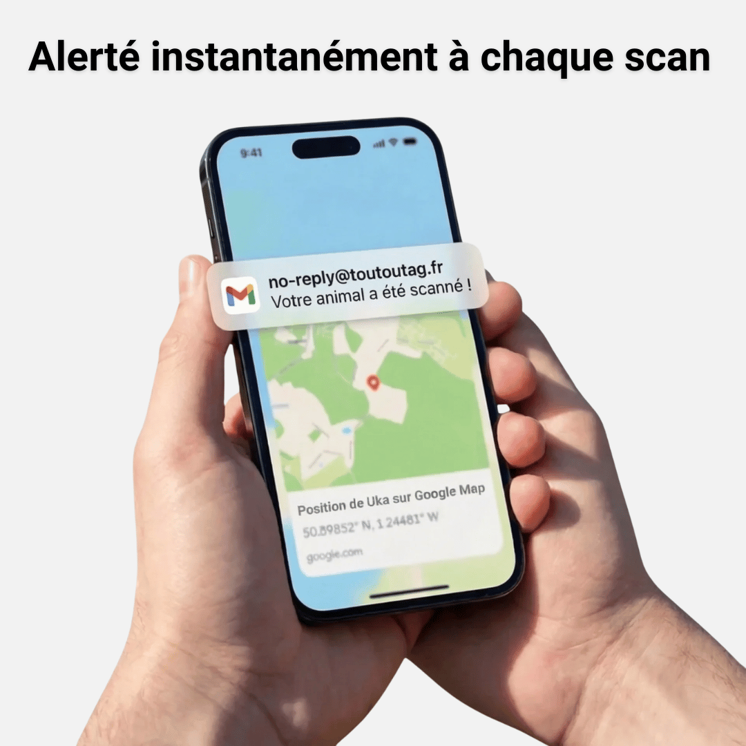 Médaille connectée Toutoutag